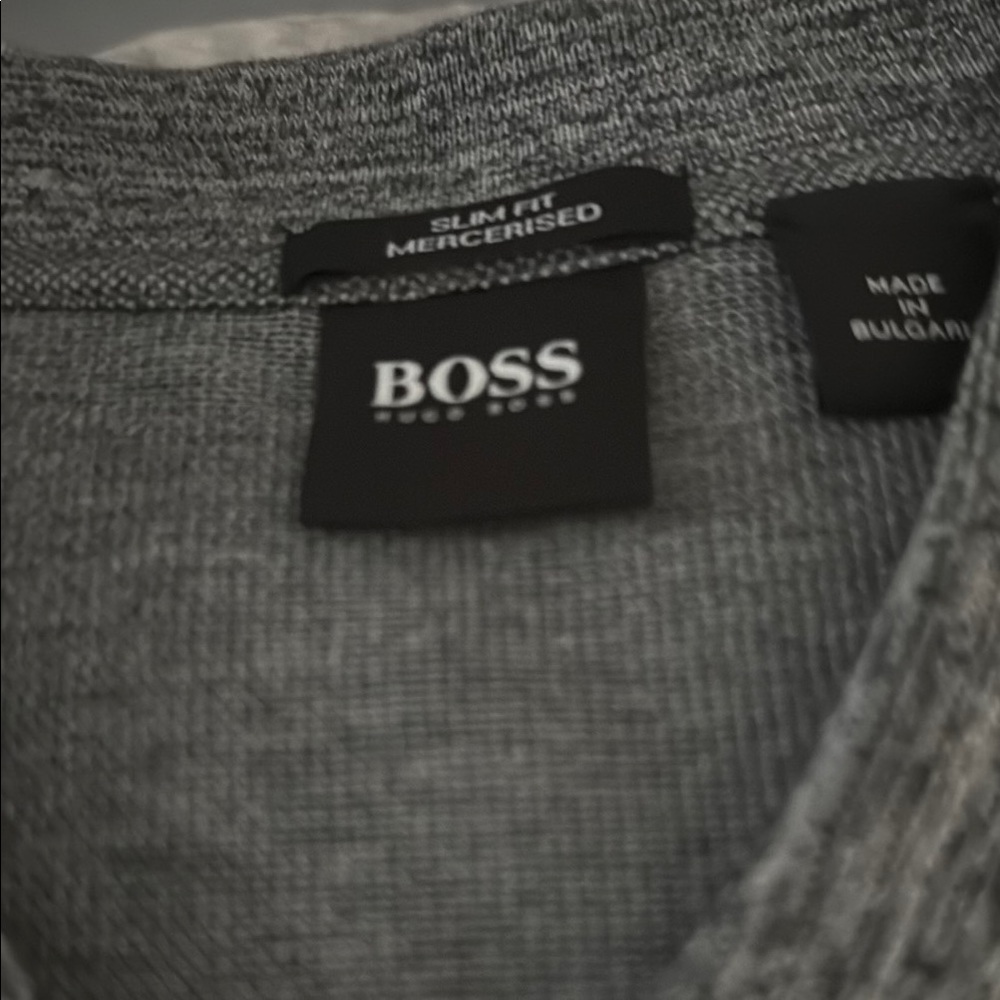 Boss Gray Polo Knitted Casual